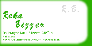 reka bizzer business card